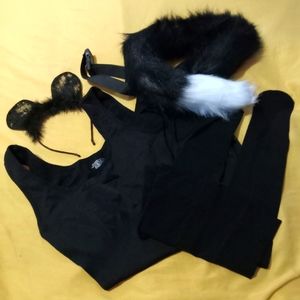 🖤🤍 NWT Womens Black Cat Costume Small Halloween Party Fun Event Sexy Classy